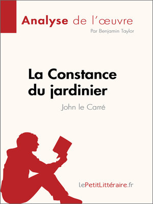 cover image of La Constance du jardinier de John le Carré (Analyse de l'œuvre)